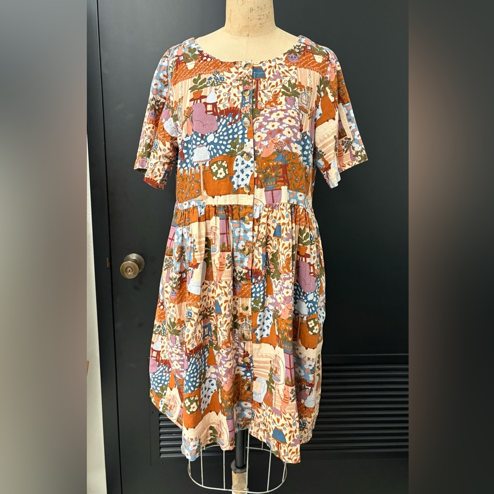 Princess Highway Colorful Patchwork Midi Dress